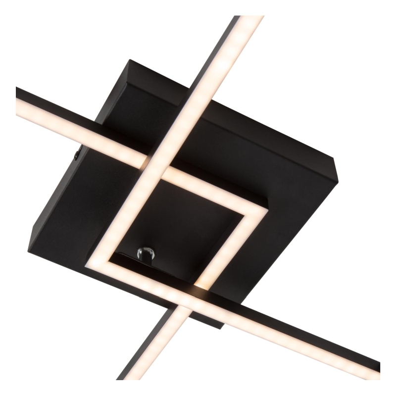 Lucide ARIANNE - Flush ceiling light - LED - CCT - 1x23W 2700K/4000K - Black